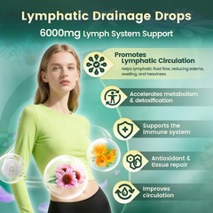 21-in-1 Lymphatic Drainage Drops for Liposomal, 6000mg Immune & Lymph System …