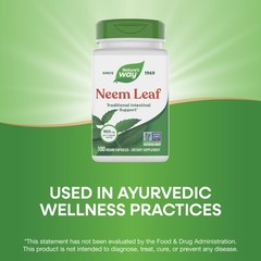 Neem Leaf Capsules 950mg 100 Count Non GMO Vegan Nature s Way Natures Intestinal