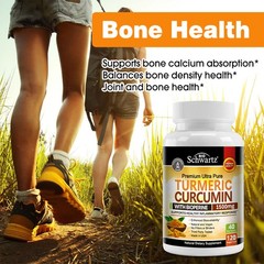 Turmeric Curcumin Joint Comfort Bone Health Cartilage Health 30/60/120 Capsules