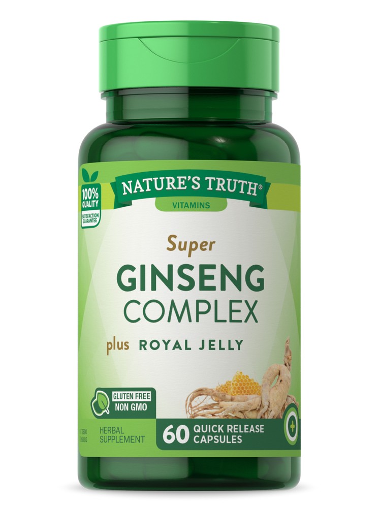 Ginseng Capsules | With Royal Jelly | Complex Supplement | by Nature’s Truth