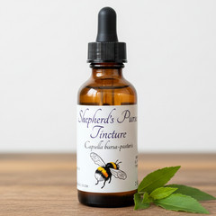 Shepherd’s Purse Tincture, Wild Organic Capsella Bursa-Pastoris Herbal Extract