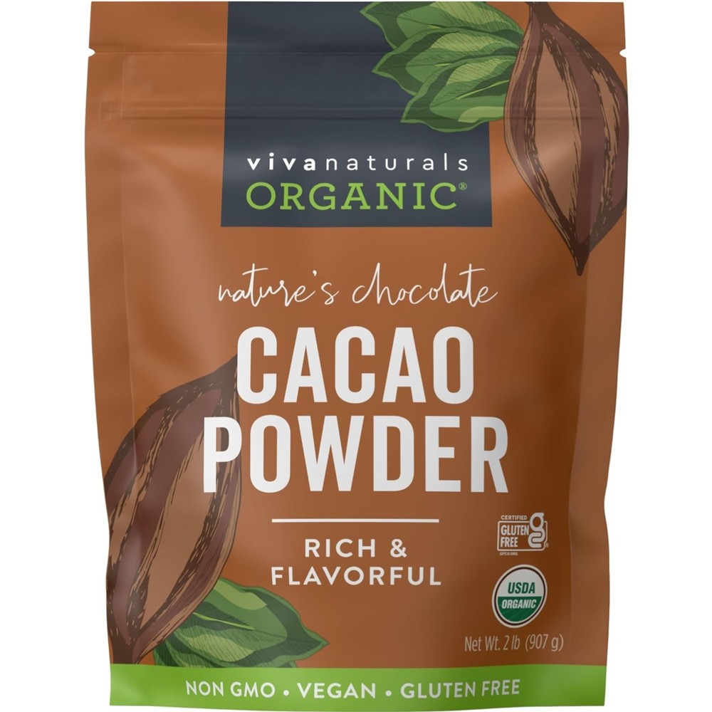 Organic Cacao Powder – Rich Dark Chocolate Flavor