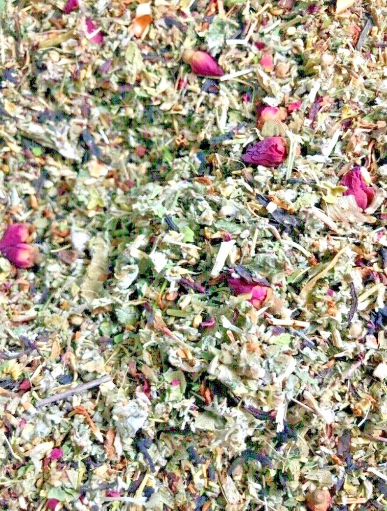 No.13 Blend – Raspberry Hibiscus Sage Rose Skullcap Damiana +More Herbs – oz 1 2