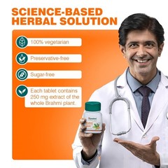 Himalaya Brahmi 60 Tablets | Mind Wellness & Memory Support | Improves Alertness
