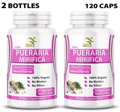 Pueraria Mirifica 5000mg Dietary Supplement Organic 120 Capsule For Women, Trans