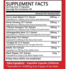 8-in-1 Powerful Capsules – 14,000 Milligrams Per Serving To Support Strength