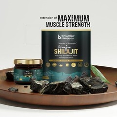 Bhumija Himalayan Shilajit Resin | Purified Mineral Resin | 20 g