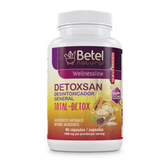 Detoxsan Total Detox Caps by Betel Natural – Liver and Detox Cleanse – 1000 mg