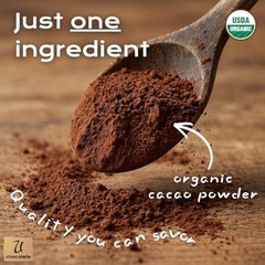 1 LB (16 OZ ) USDA Organic Raw Cacao Powder,100% Pure, ALL NATURAL,ALWAYS FRESH