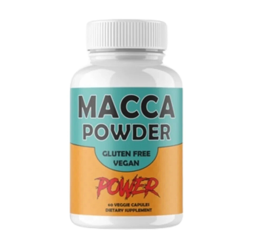 Macca Root Capsules Vegan 500 MG PER CAPSULE 60 PCs Red, Maca Root Very Potent