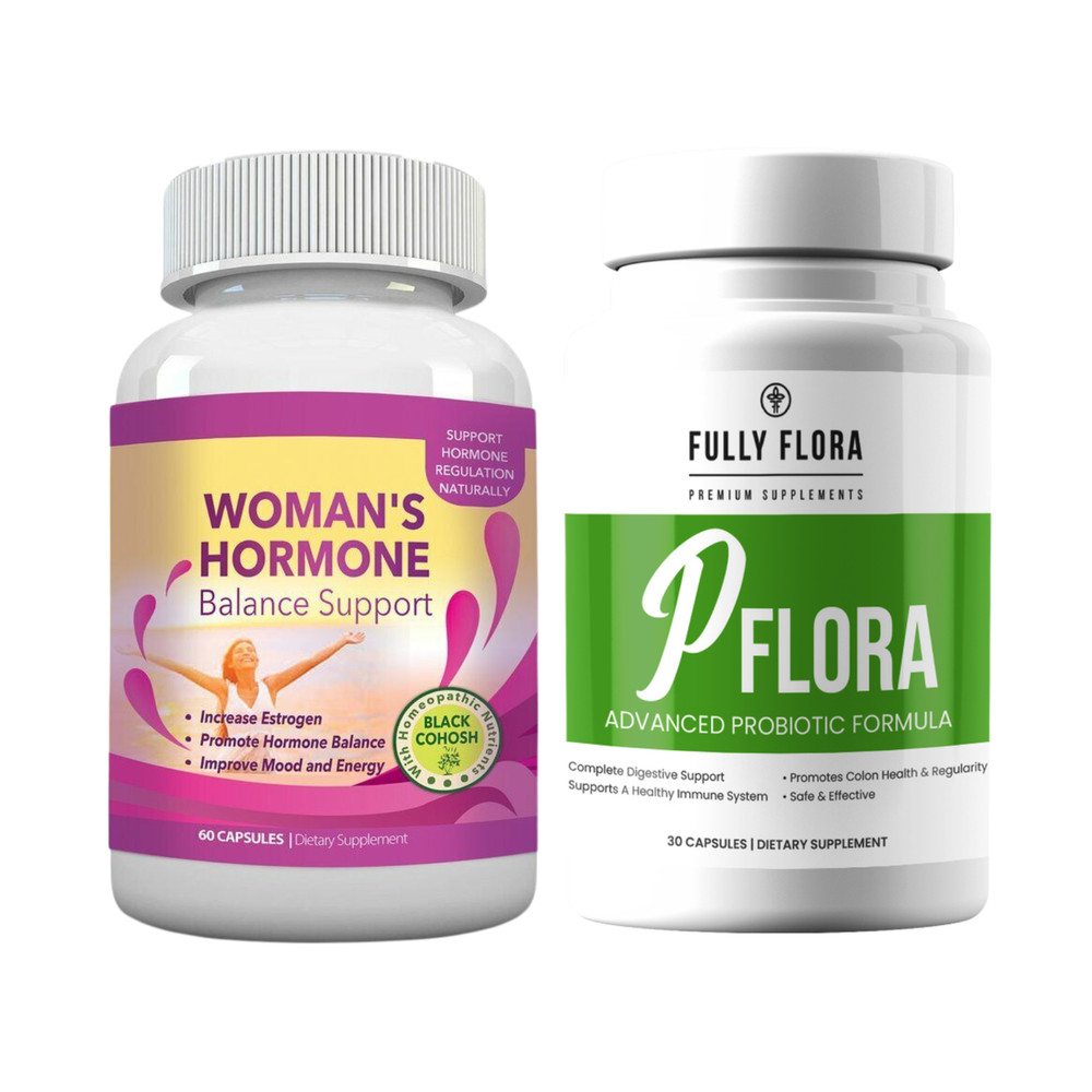 Women’s Hormone Balance Estrogen Increase & Flora Probiotic Immune Supplements