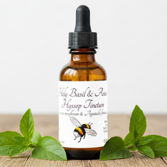 Tulsi & Anise Hyssop Tincture – Ocimum Tenuiflorum & Agastache Foeniculu