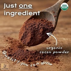 U Chocolate Organic Cacao Powder Natural Fresh From our Farm 1 bag 16 oz