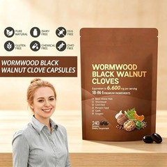 VivoNu Wormwood Black Walnut Cloves–Cleanse & Metabolism Support, 240 Softgels