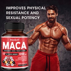 Maca Root Capsules 12100mg |30/60/120Caps| Red,Yellow,Black Maca,Boosting energy
