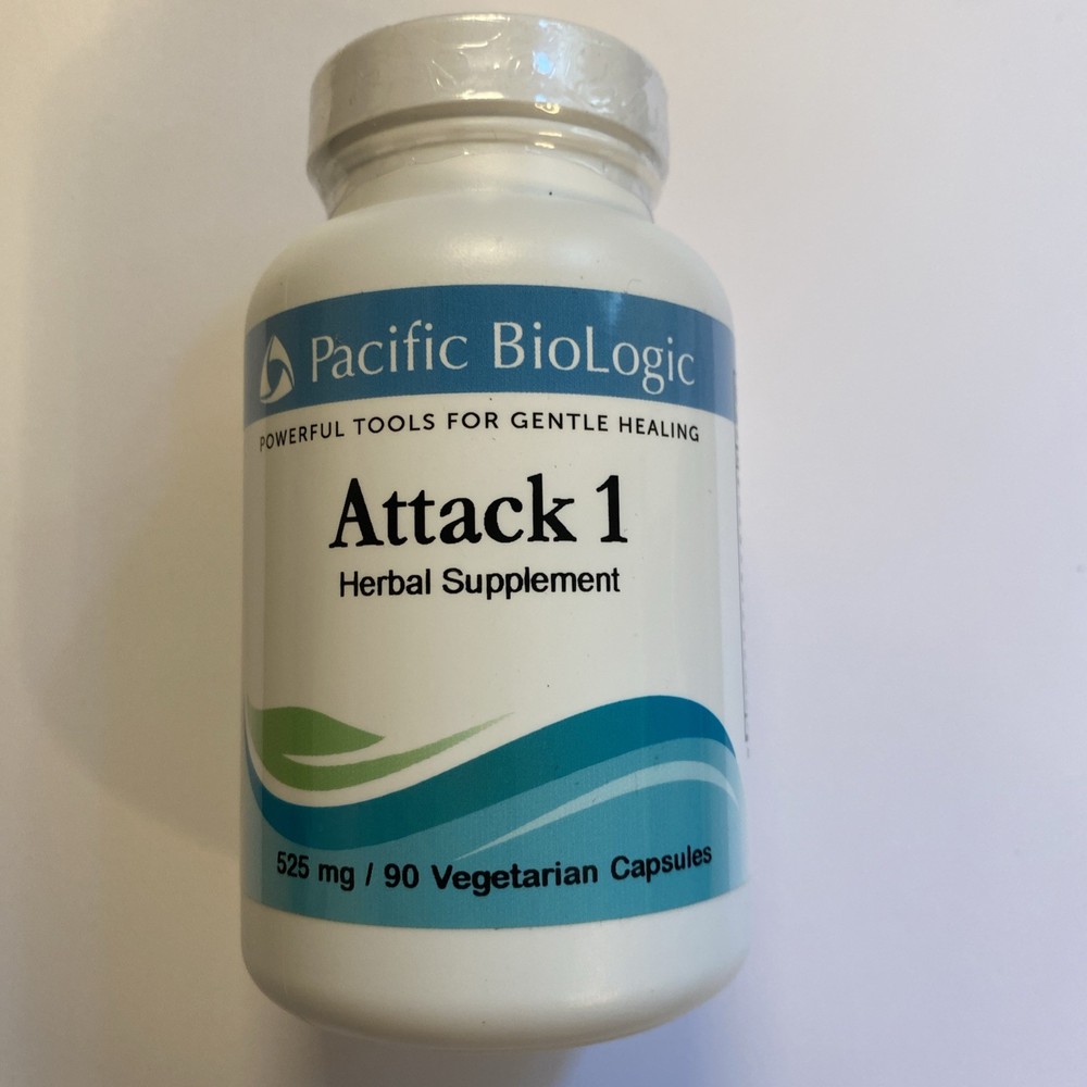 Pacific BioLogic / Attack 1 / – 525 mg – 90 Vegetarian Capsules MFG 06/24