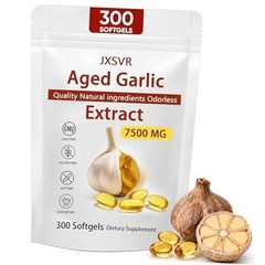 Aged Garlic Extract, 300 Softgels, Odorless Garlic5:Extract Formula, 2 Years 1
