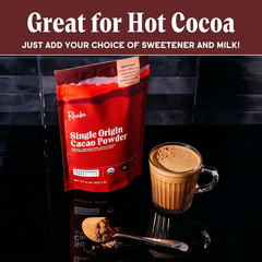 Chocolate Organic Cacao Powder – Unsweetened, Non-Alkalized, Perfect for Baking,