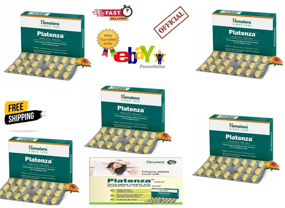 Platenza by Himalaya Boosts Platelet Count 300 Tablets Strengthen Immune 2026 Ex