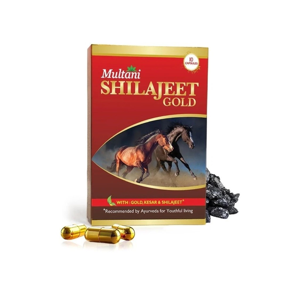 Multani Sheelajit Gold For Youthful Living 10 Capsule h317