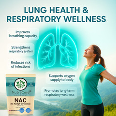 NAC (99% N-Acetyl-Cysteine) Capsules-1000mg-Liver & Lung Support & Brain Health