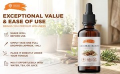 SIRUNES Licorice Root Extract Liquid Drops – Alcohol Free Licorice Tincture w…
