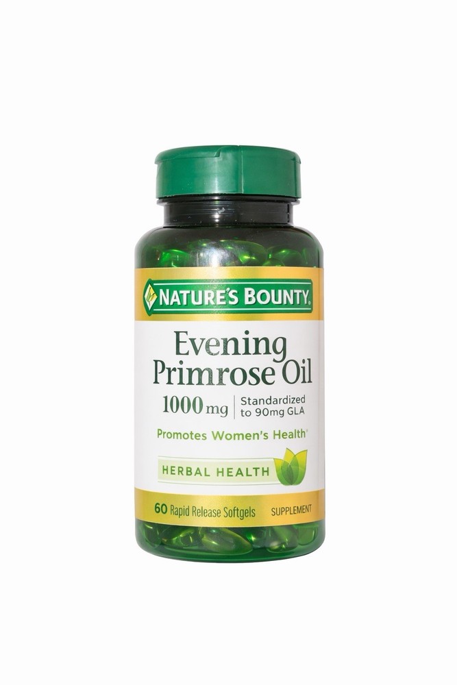 Nature’s Bounty Evening Primrose Oil 1000 mg 60 Softgels Women’s Health 11/2028