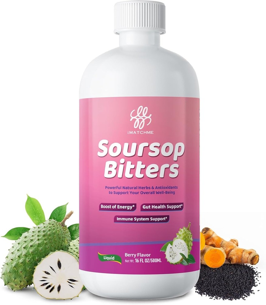 Soursop Living Bitters (Herboganic) 100% Natural 16 oz