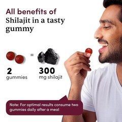 Man Matters Men’s Shilajit Gummies for Power Stamina & Wellness