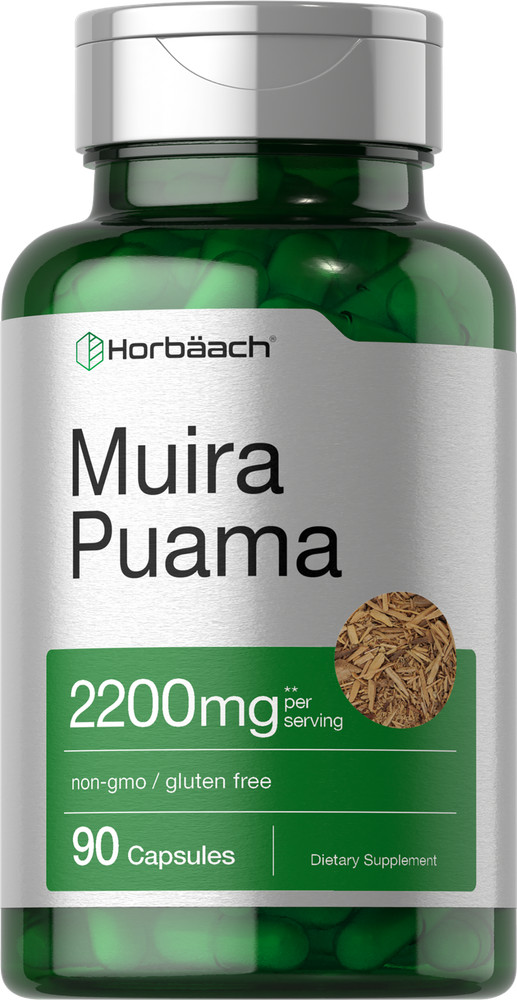Muira Puama Extract 2200 mg | 90 Capsules | Non GMO, Gluten Free | by Horbaach