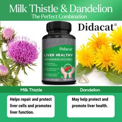 Liver Cleanse Detox & Repair Formula – Herbal Liver Support Supplement 30/60/120