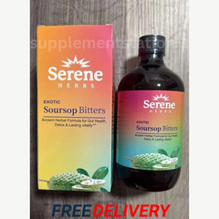 Exotic Soursop Bitters, 100% Pure Natural Organic Detox Herbs -Seren Herbs 16 oz