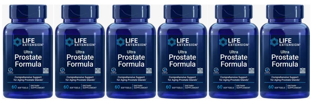 ULTRA PROSTATE FORMULA SAW PALMETTO 6 BOTTLES 360 Softgels LIFE EXTENSION