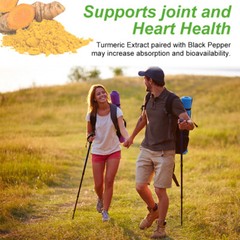 Organic Turmeric Curcumin 1950mg Vegetarian Capsules Anti Inflammatory 240 Pills
