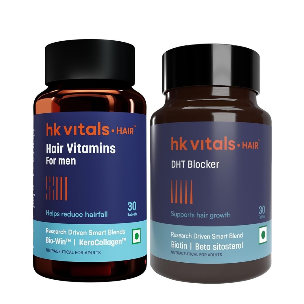 hk vitals Multivitamin & DHT Blocker 30 Tabs For Hair Growth & Reduce Hair Fall