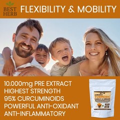 240 PILLS TURMERIC 95% CURCUMIN BLACK PEPPER GARLIC & GINGER ANTIOXIDANT IMMUNE
