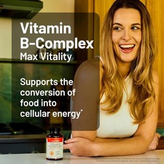 NatureWise Vitamin B Complex for Women and Men – with Folic Acid Biotin B1 B2 B3