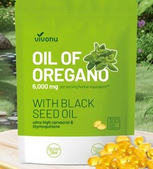Aceite De Oregano En 300 Capsulas Con Carvacrol Timol 6000 mg Apoyo Inmunológico