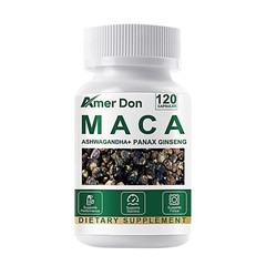 Organic Black Maca 10000mg, Peruvian Maca Root Extract Pills for Men & Women