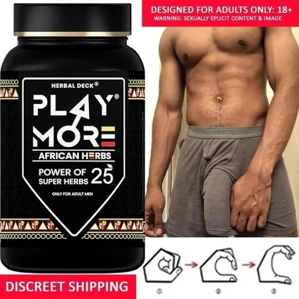 Play More African Herbs Powder | Men’s Herbal Vitality & Performance Wellness