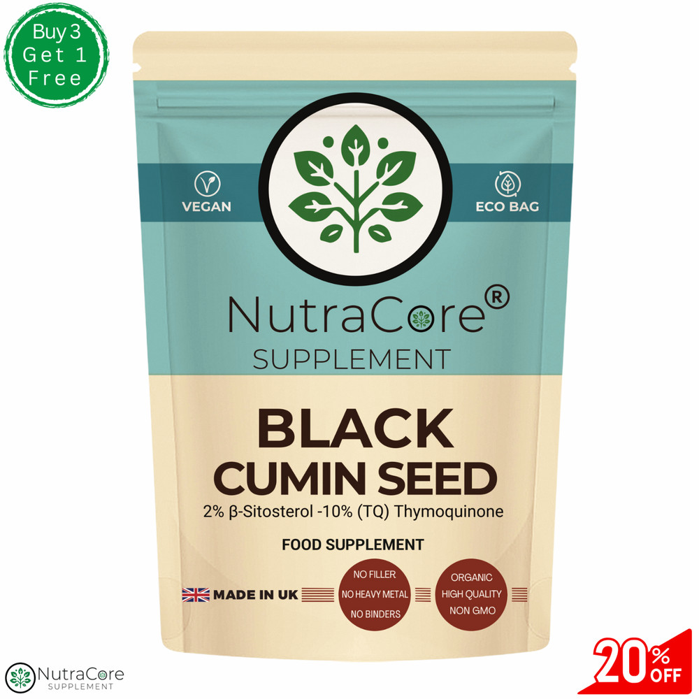 Black Cumin Seed Caps-5500mg-(2% β-Sitosterol)-Immune &Respiration Health-90Caps
