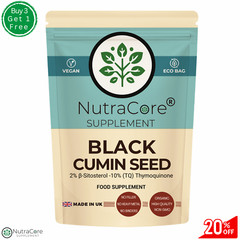 Black Cumin Seed Caps-5500mg (2% β-Sitosterol ) Immune & Respiration Support