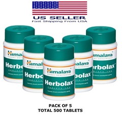 Herbolax Himalaya 100 Tablets USA Seller Free Shipping (Pack Of 5)