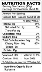 Organic Black Soybeans 2 pack – 15 ounce each