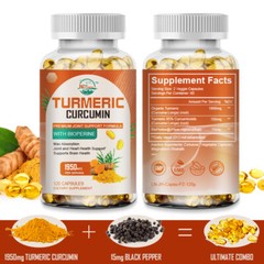 1950mg Turmeric Curcumin with Bioperine Black Pepper 10/60/120Capsules Non-GMO