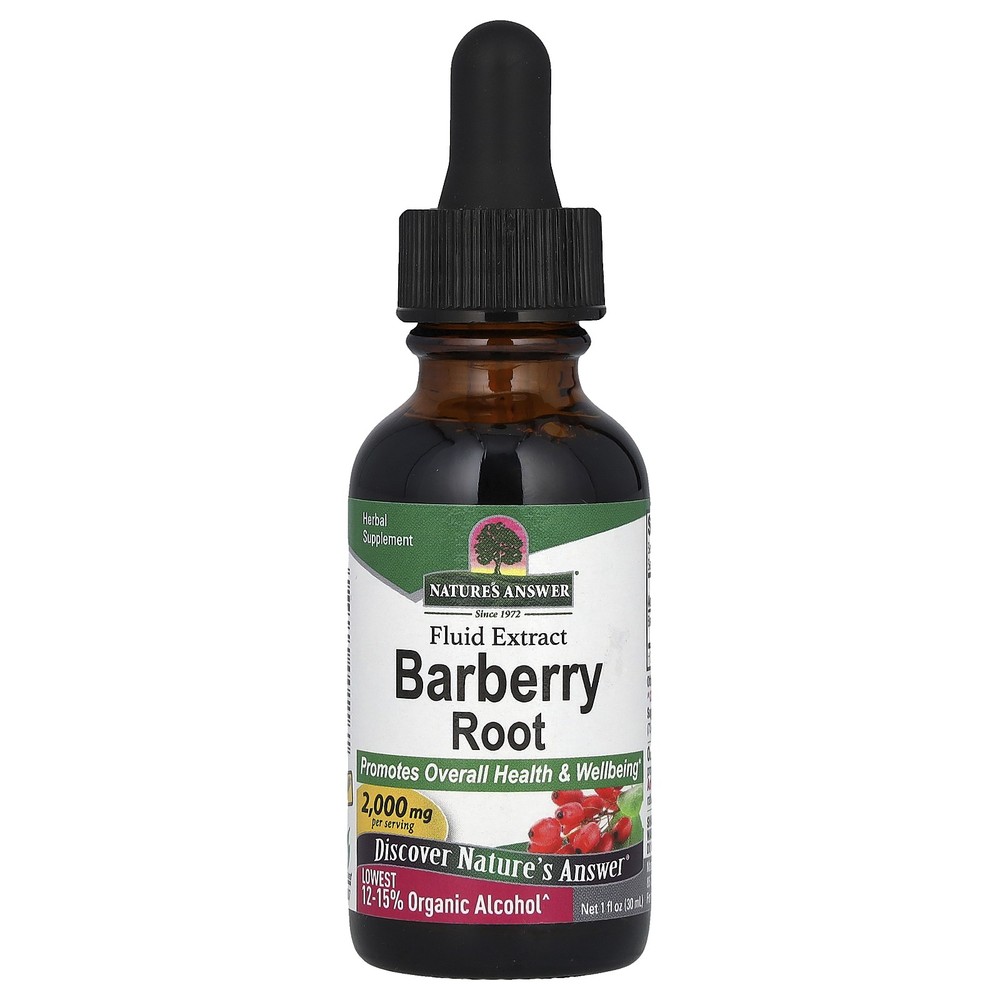 Nature s Answer Barberry Low-Alcohol 1 fl oz 30 ml GMP Quality Assured, Kosher,