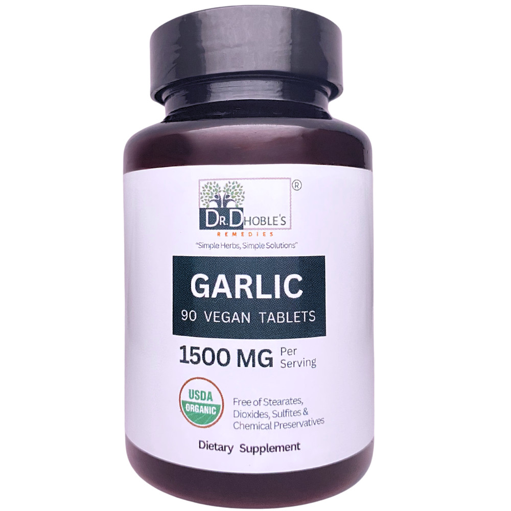 Garlic Tablets • Pills Alternative to Capsules • Garlic Supplement • 90 Tablets