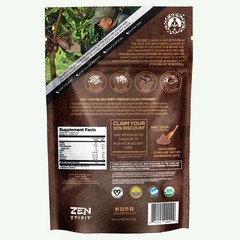 Healthful Organic Cacao Powder – 1 lb & Unsweetened Delight for Desserts