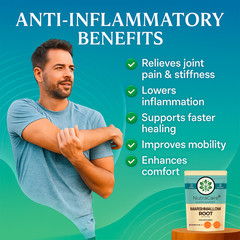 Marshmallow Root Capsules 5500mg(30% Mucilage)-Digestion & UTI Support- 90 Caps