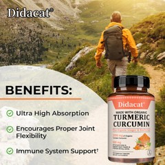 Curcumin Capsules – Supports Bone, Joint and Heart Health, 30/60/120 Capsules